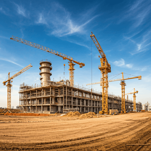 Industrial construction site